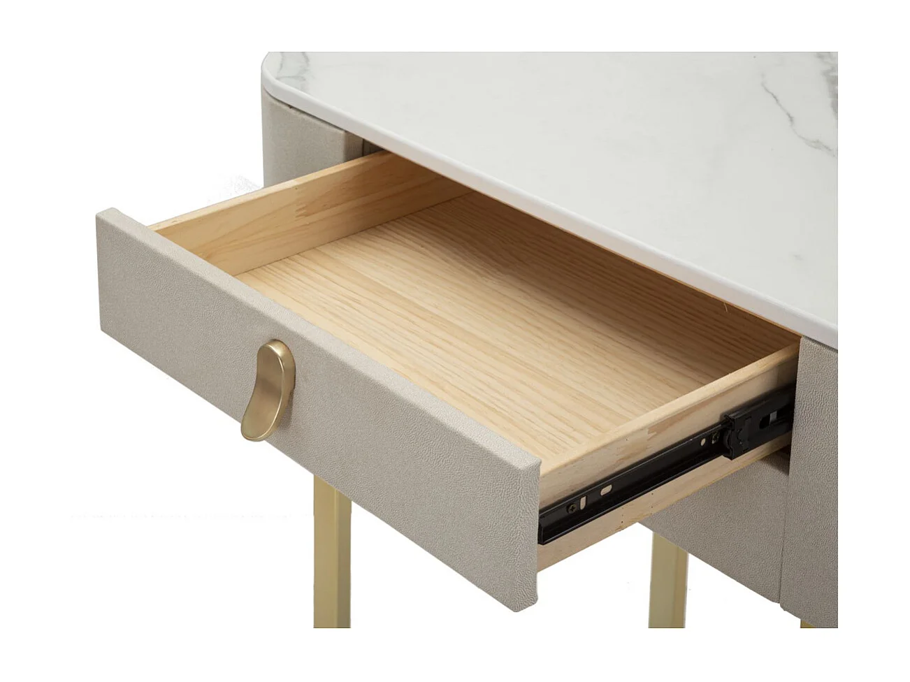 Stolik Konsolowy MF605, Beżowy, 70x40x80 cm, Seven Design