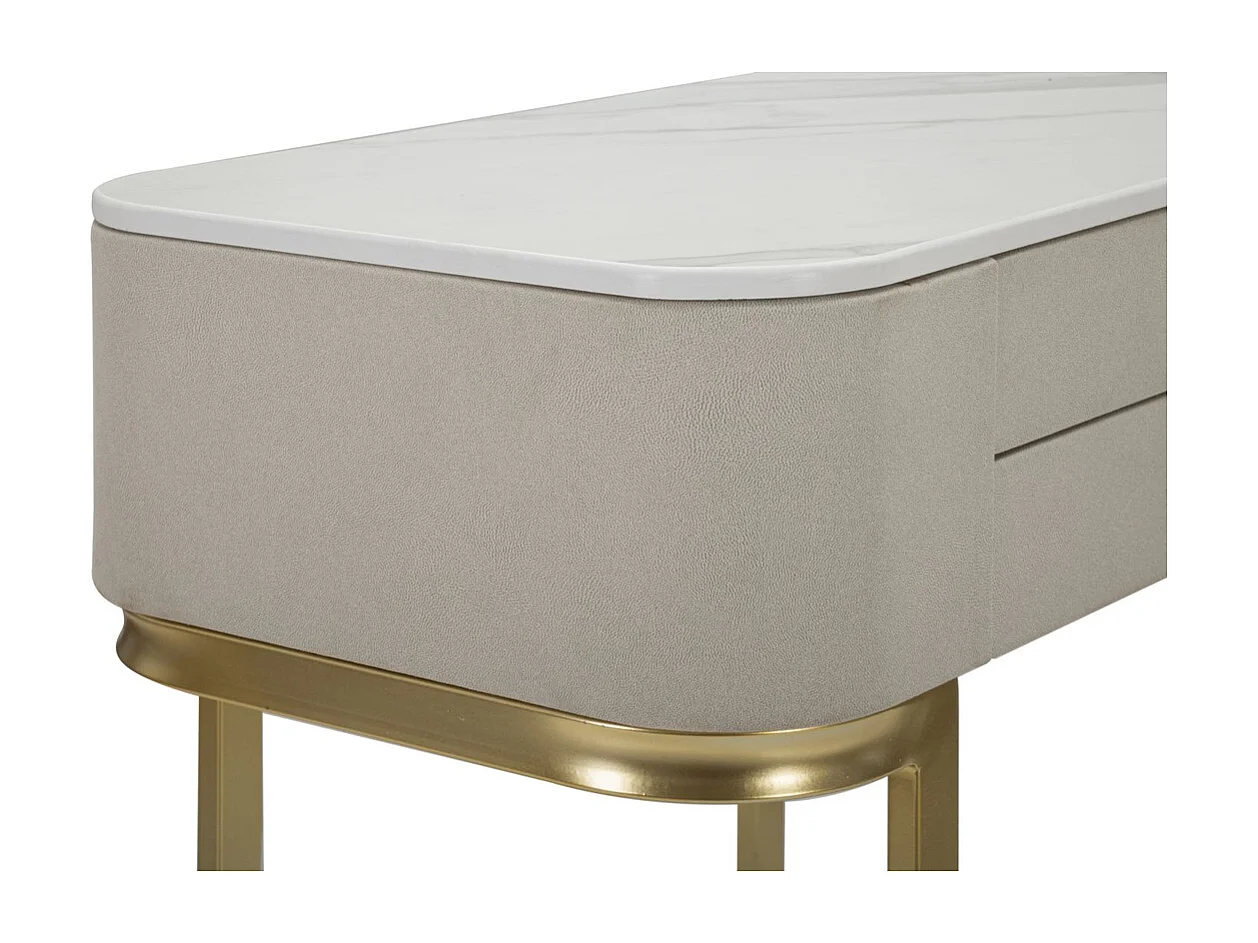 Stolik Konsolowy MF605, Beżowy, 70x40x80 cm, Seven Design