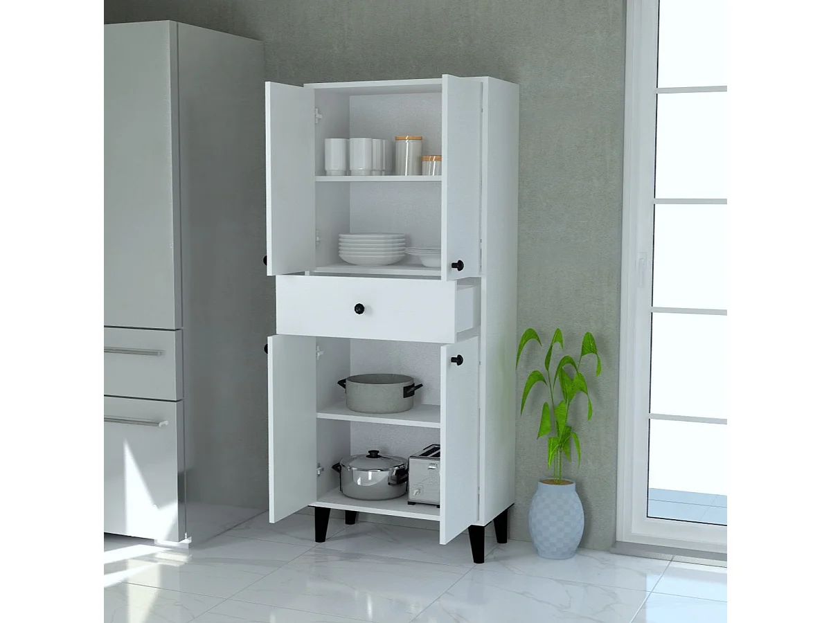 Kledingkast Efes, Wit, 68x34x163 cm, Epikasa