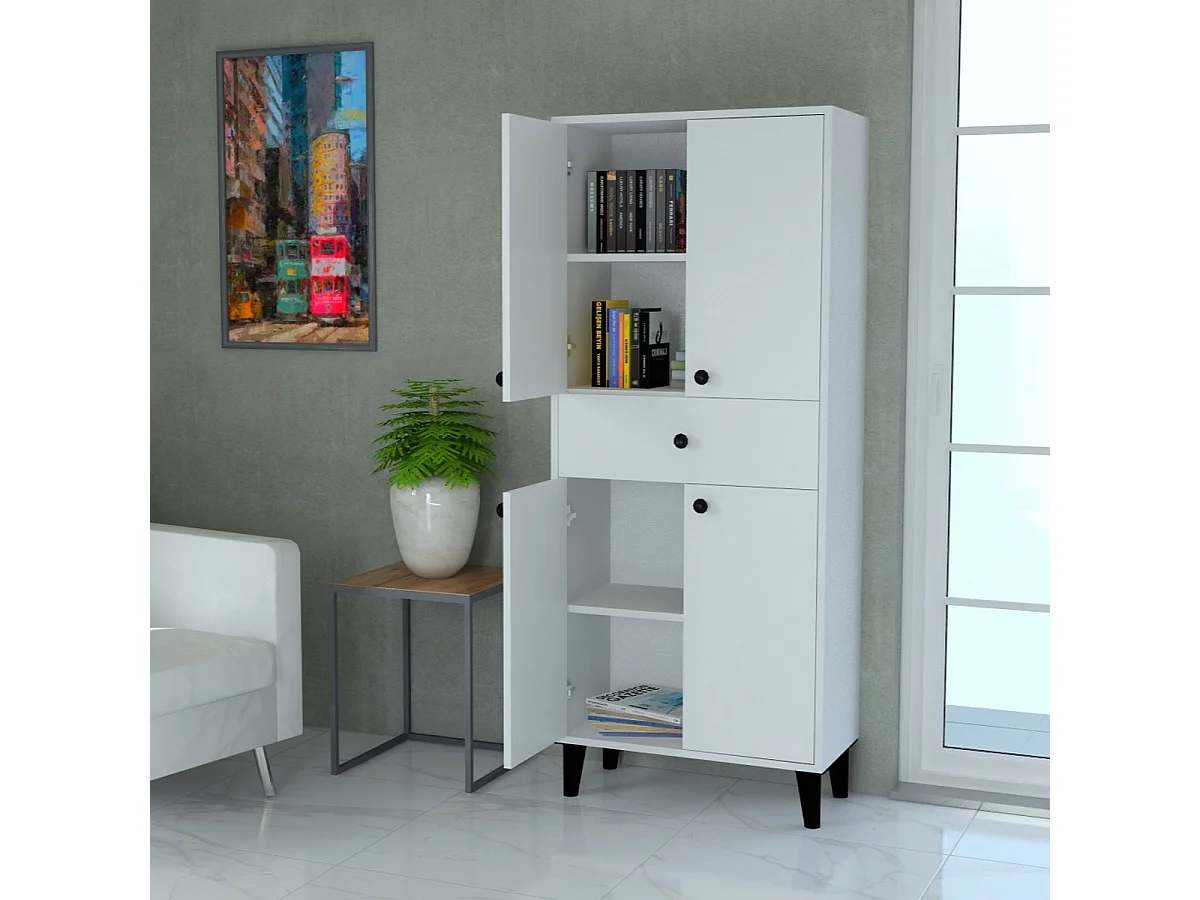 Kledingkast Efes, Wit, 68x34x163 cm, Epikasa