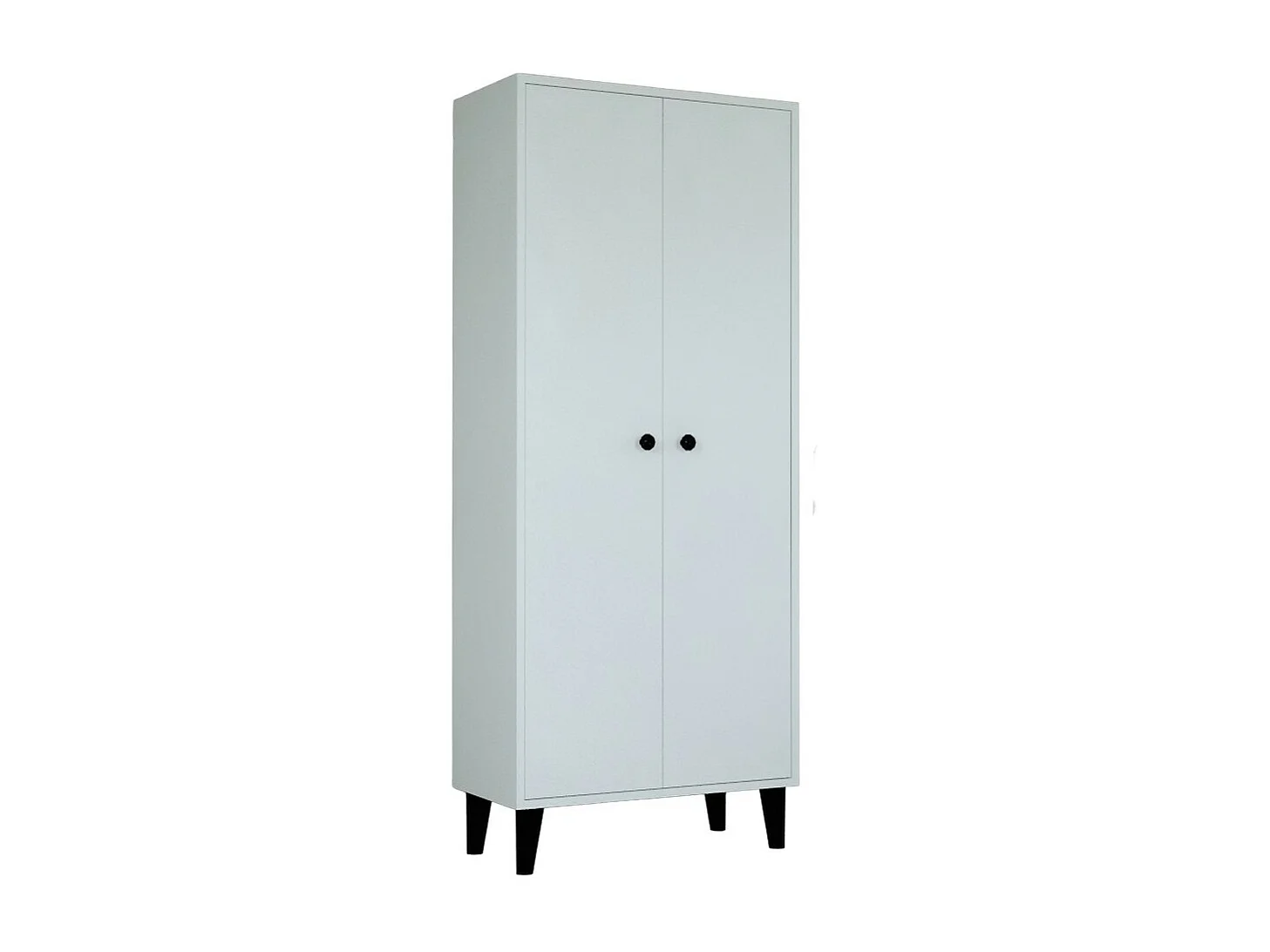 Armoire Izmir, Blanc, 68x34x163 cm, Epikasa