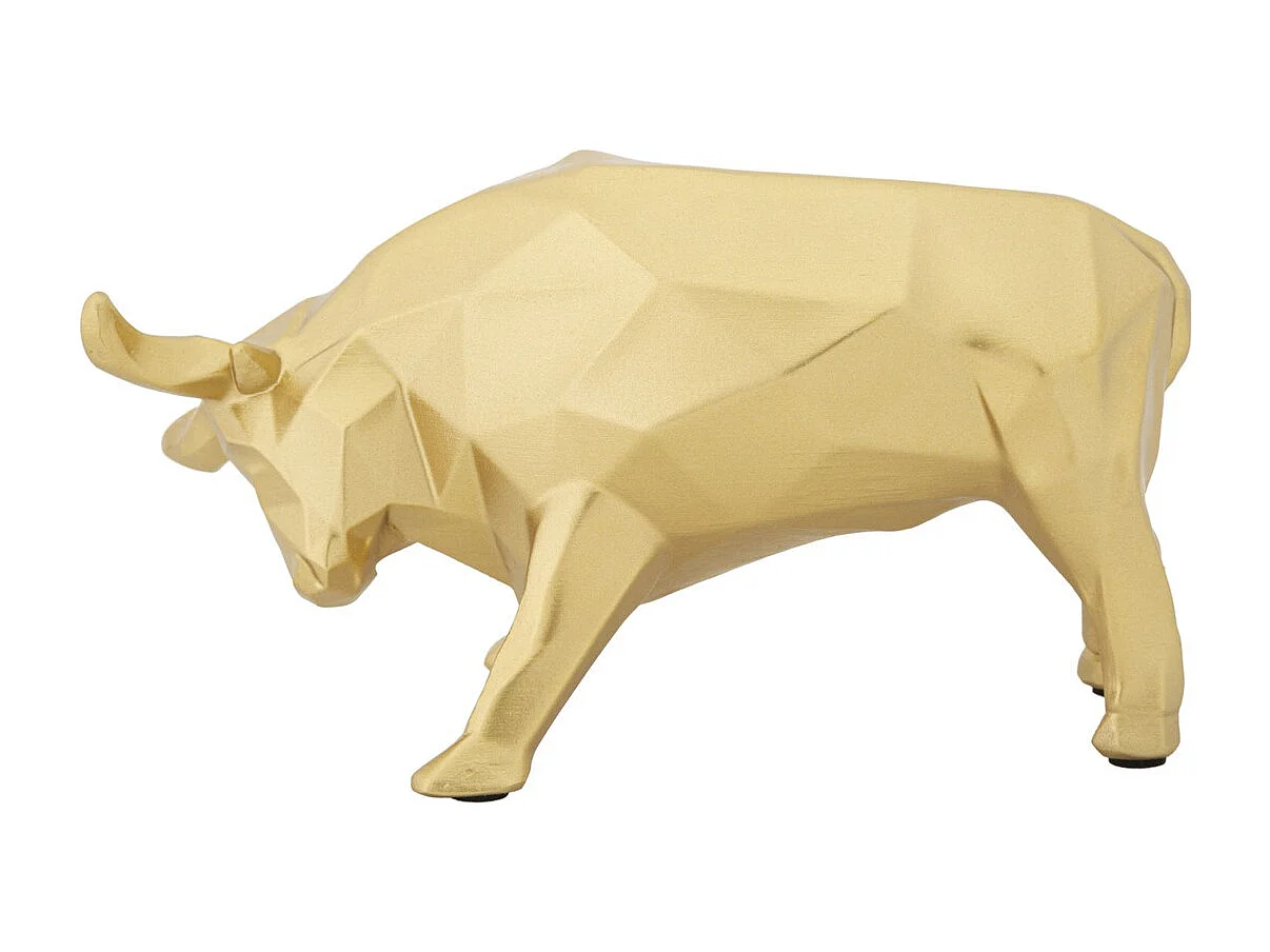 Sculpture Taureau, Or, 19,5x9,9x10,6 cm, Seven Design