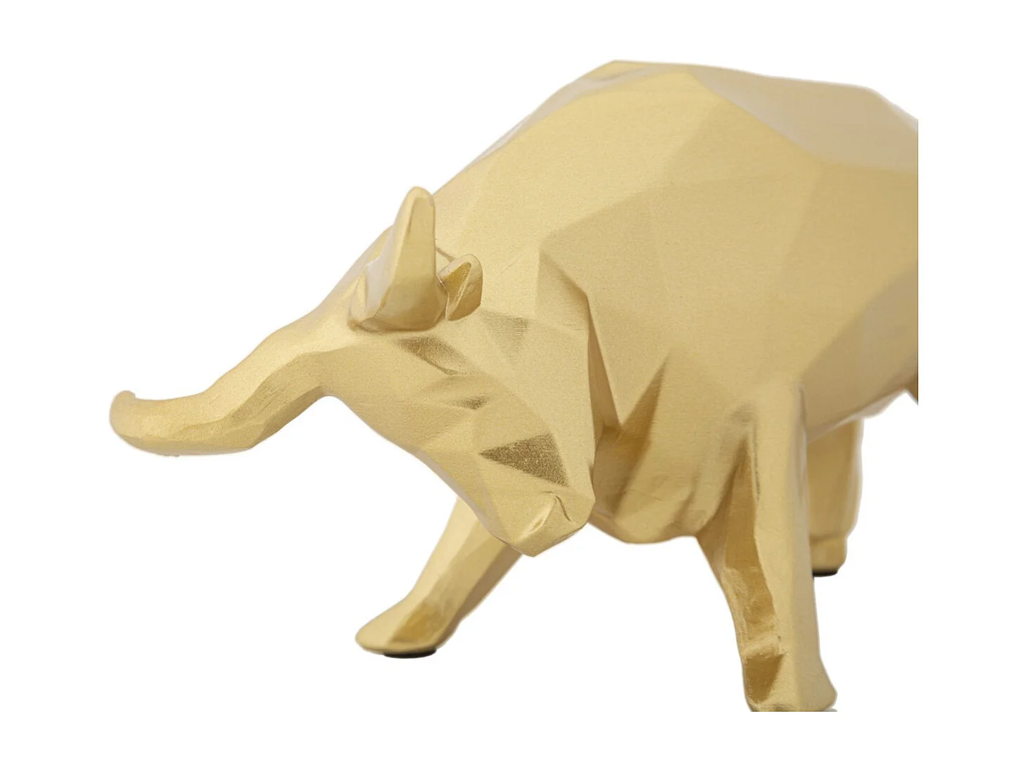 Rzeźba Toro, Złoto, 19,5x9,9x10,6 cm, Seven Design