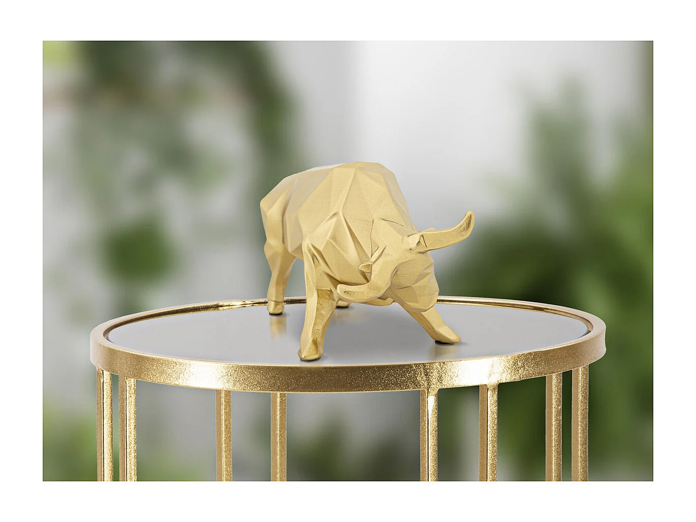 Rzeźba Toro, Złoto, 19,5x9,9x10,6 cm, Seven Design