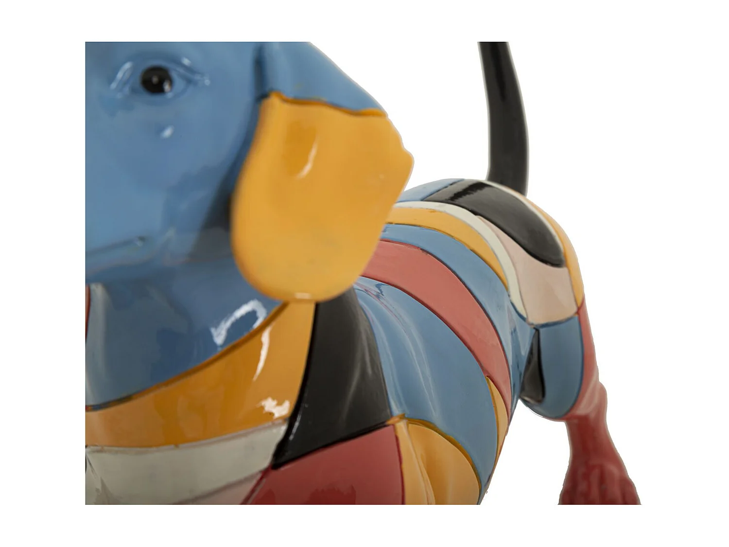 Sculpture Chien 4, Multicouleur, 32,5x9,7x20,5 cm, Seven Design