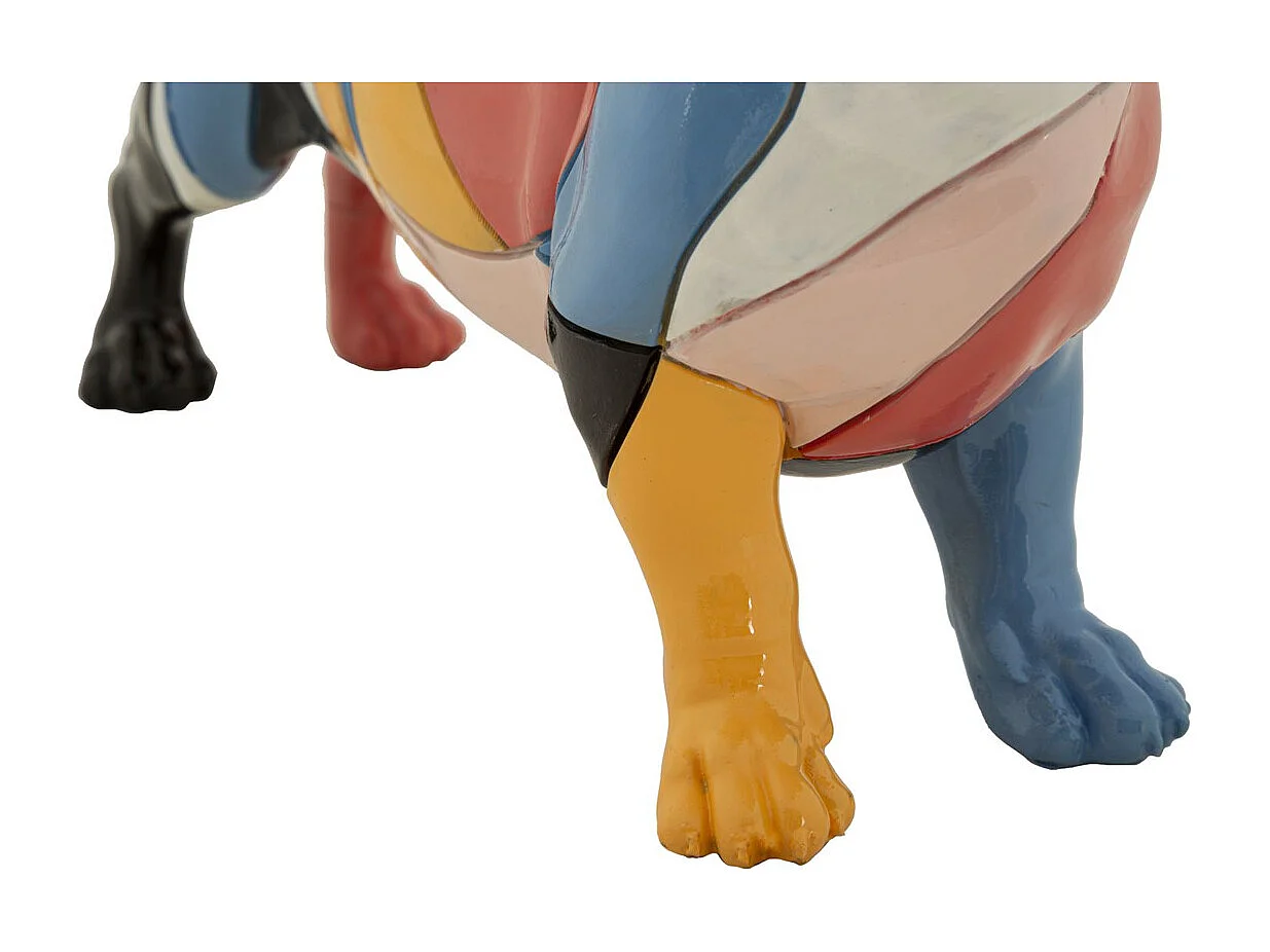 Sculpture Chien 4, Multicouleur, 32,5x9,7x20,5 cm, Seven Design