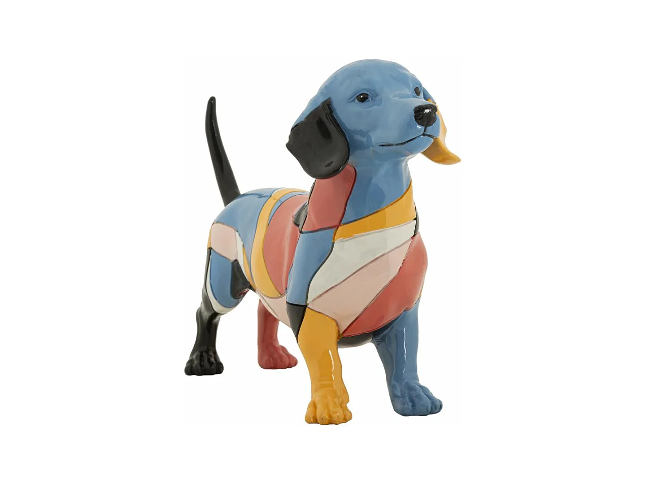 Sculpture Chien 4, Multicouleur, 32,5x9,7x20,5 cm, Epikasa