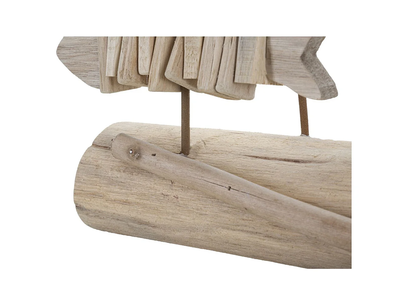 Sculpture Poisson 11, Marron, 37x10x24 cm, Seven Design