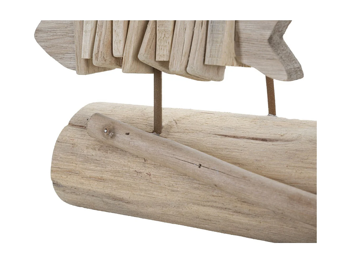 Rzeźba Ryba 11, Brązowy, 37x10x24 cm, Seven Design