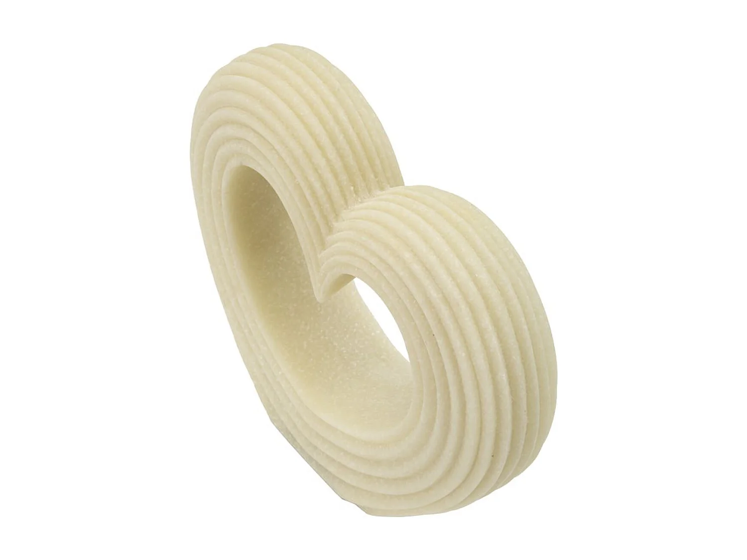 Sculpture Cœur 13, Blanc, 21x6x19 cm, Seven Design