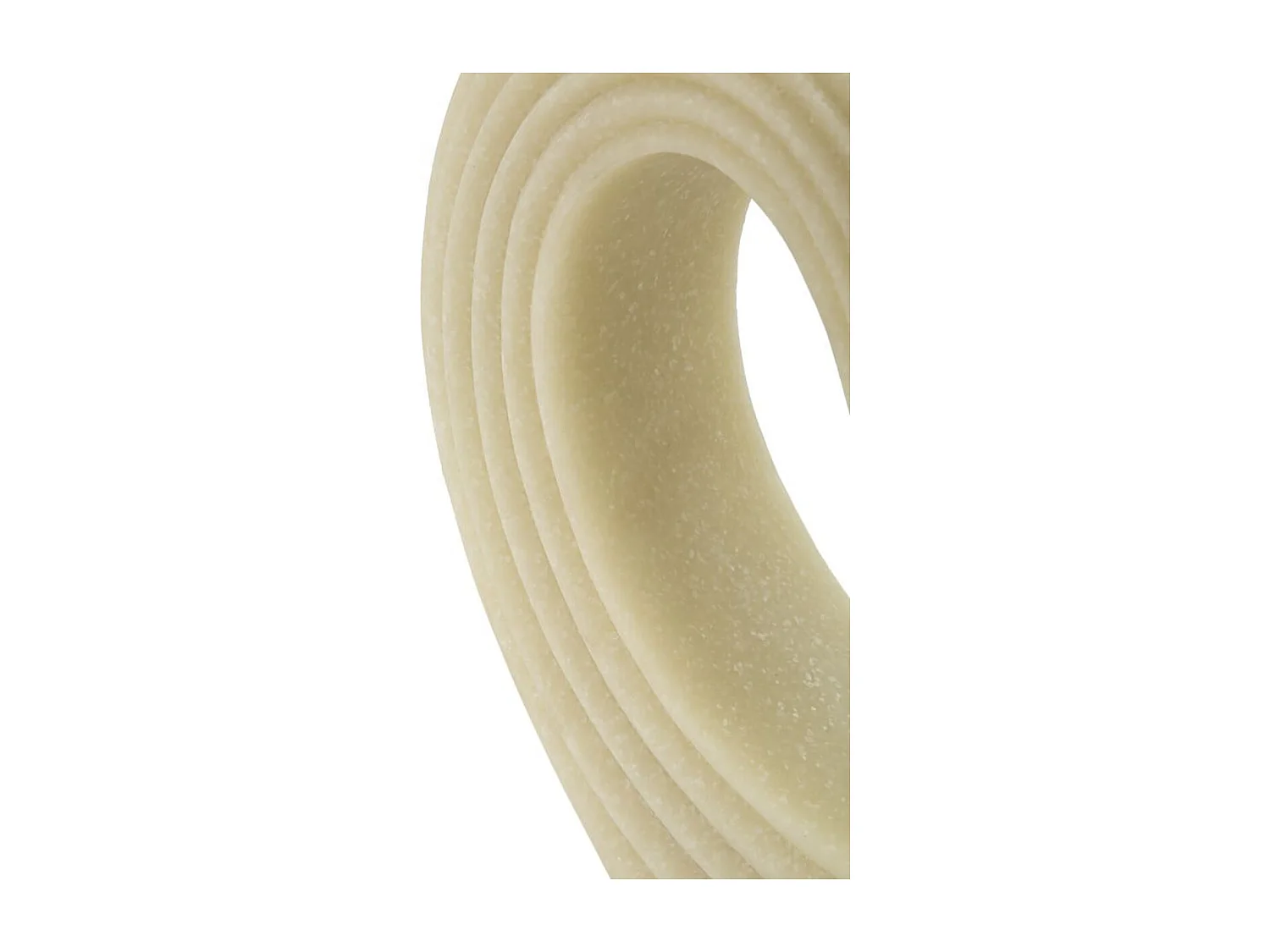 Sculpture Cœur 13, Blanc, 21x6x19 cm, Seven Design