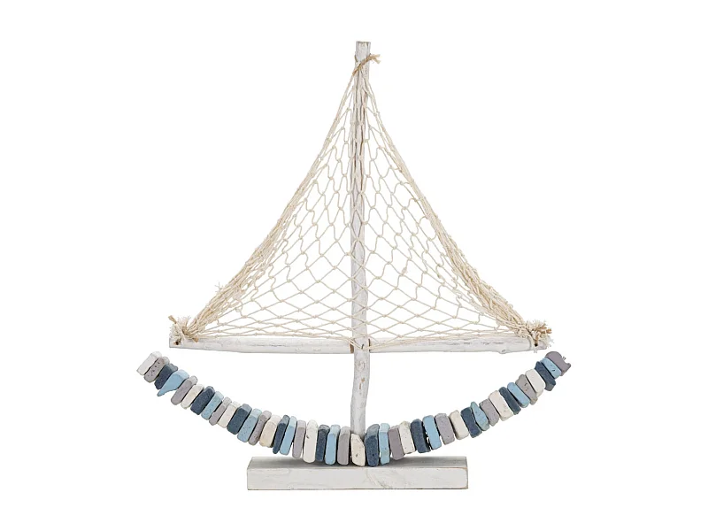 Sculpture Bateau 2, Multicouleur, 45x7x45 cm, Seven Design