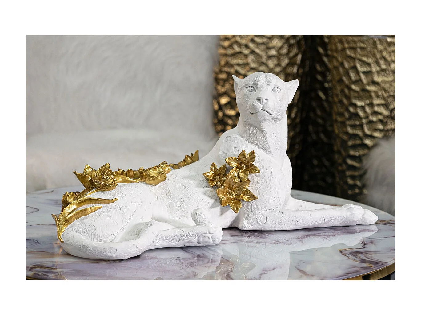 Sculpture MF368, Blanc, 53x21,5x24 cm, Seven Design