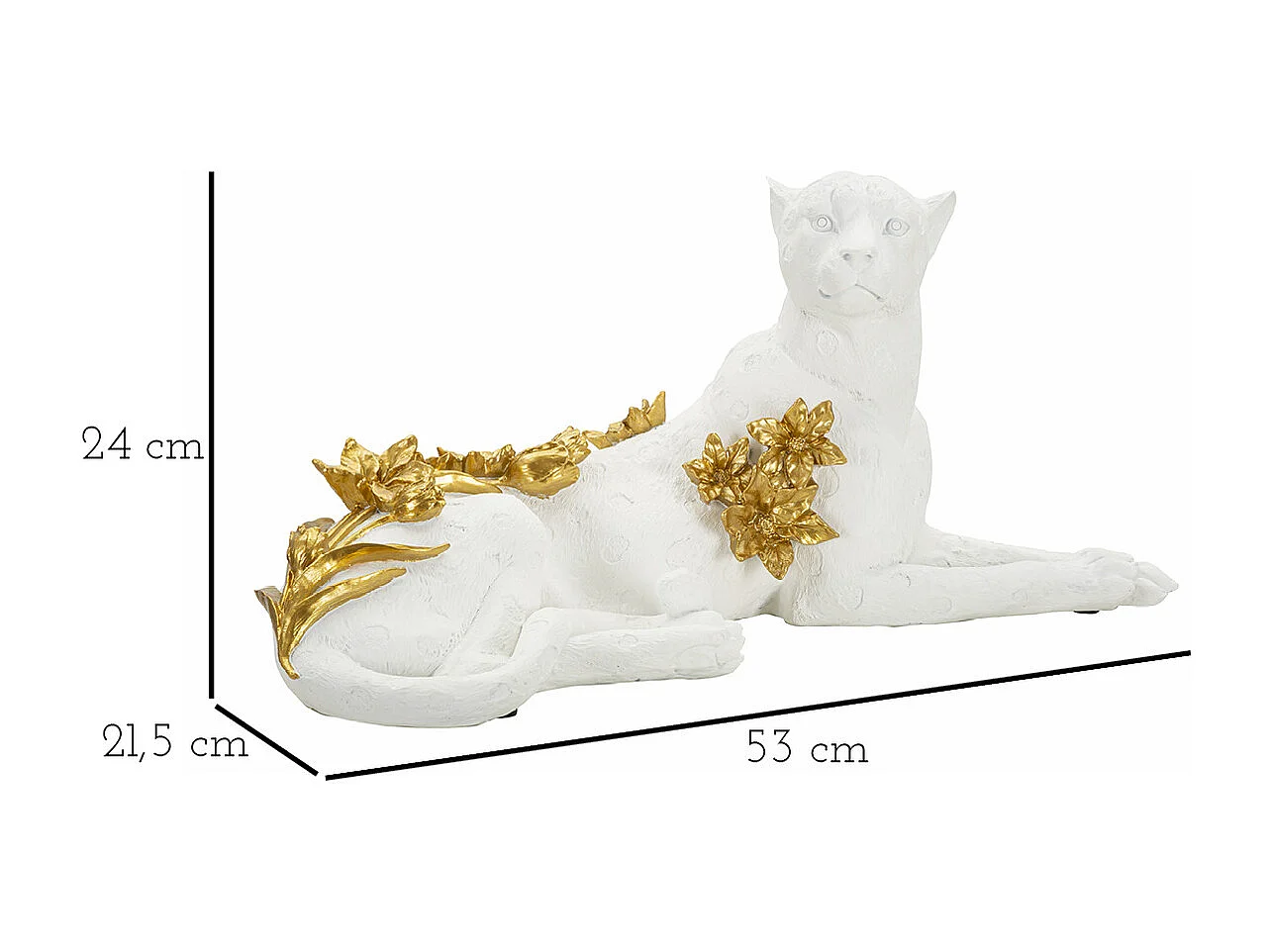 Sculpture MF368, Blanc, 53x21,5x24 cm, Seven Design