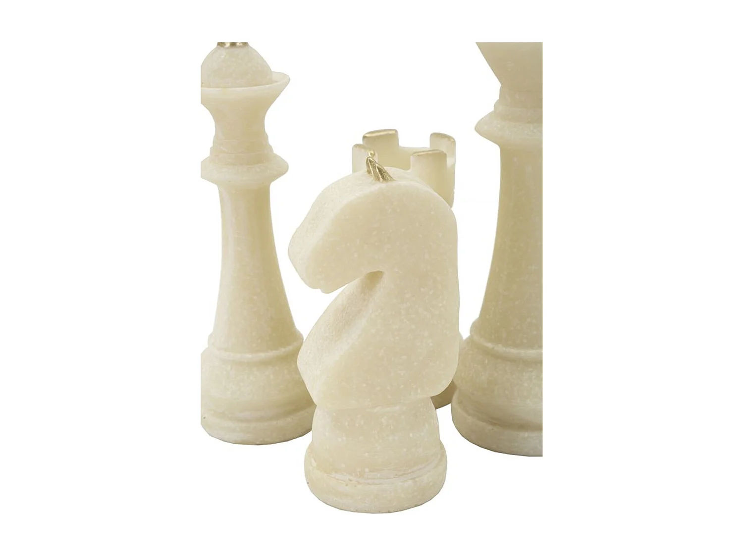 Sculpture Échecs 6, Blanc, 4,4x4,4x10,3 cm, Seven Design