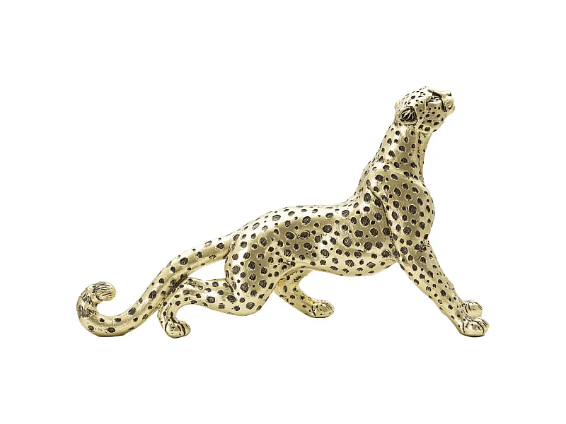Beeldhouwwerk Luipaard, Goud, 33x7,7x19,5 cm, Seven Design