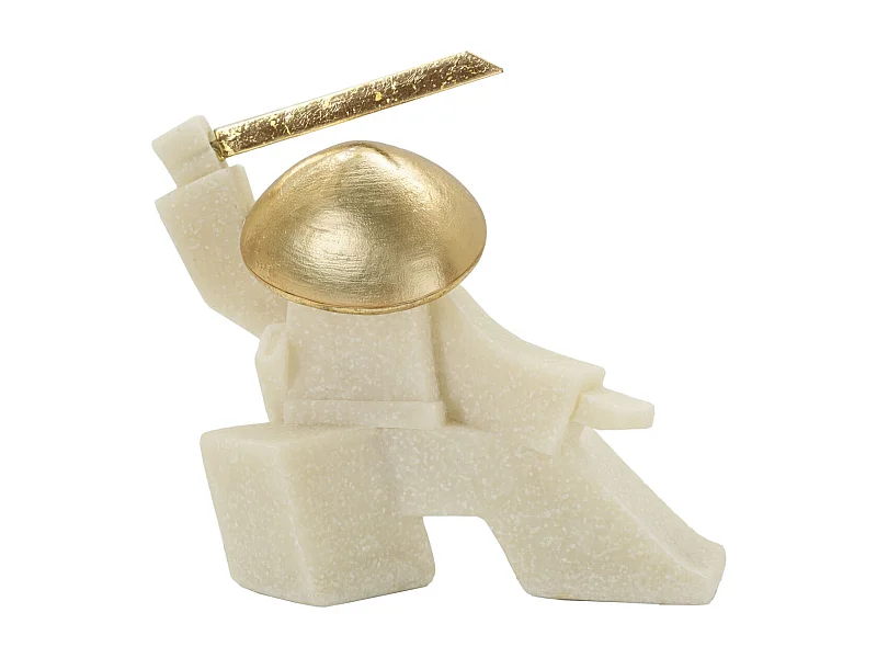 Escultura Japón 3, Blanco, 19x8x18 cm, Seven Design