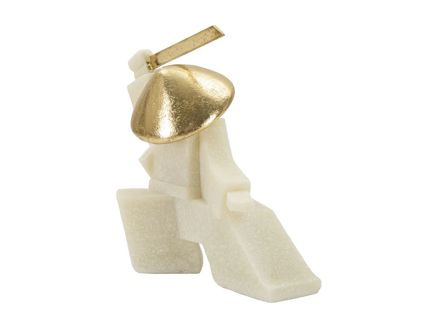 Sculpture Japon 3, Blanc, 19x8x18 cm, Seven Design