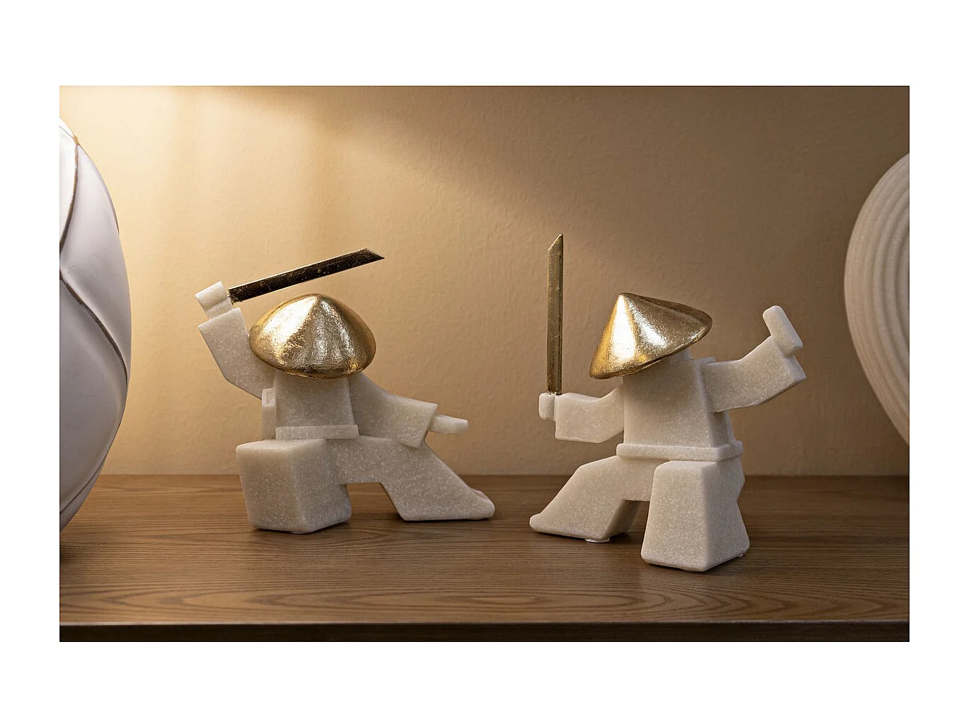 Sculpture Japon 3, Blanc, 19x8x18 cm, Seven Design
