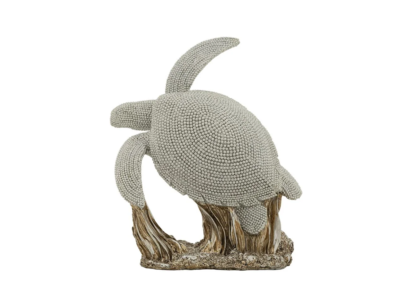 Sculpture Tortue, Argent, 19x10,5x22 cm, Epikasa