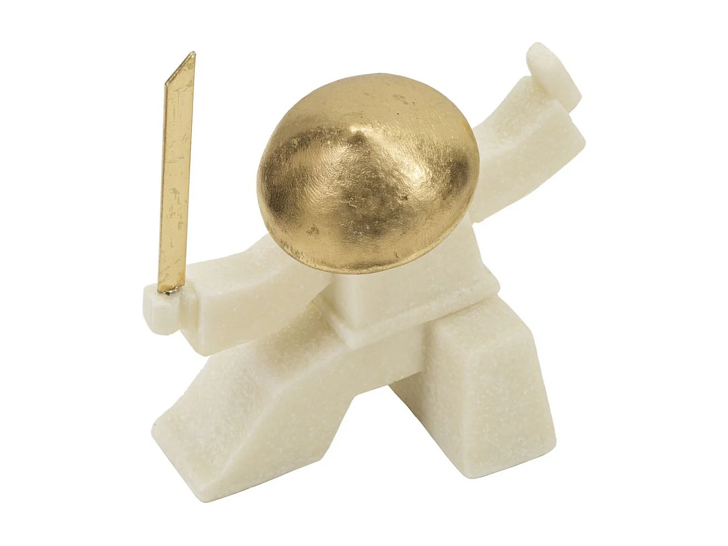 Sculpture Japon 4, Blanc, 17x7,5x18,5 cm, Seven Design