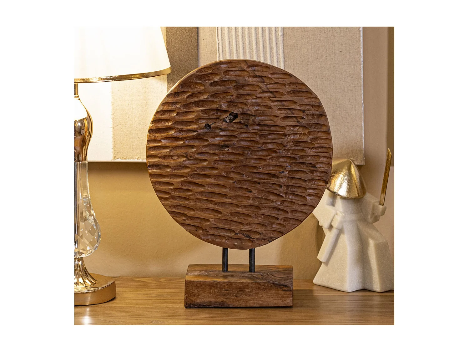 Sculpture MF363, Marron, 30x15,5x40 cm, Seven Design