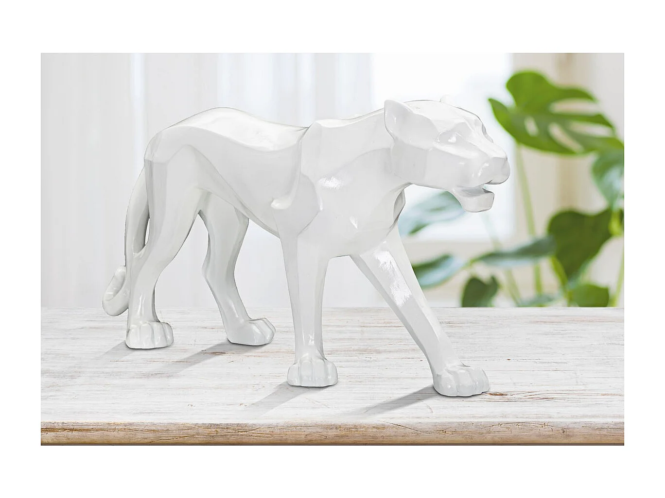 Sculpture MF367, Blanc, 70x18x32,5 cm, Seven Design