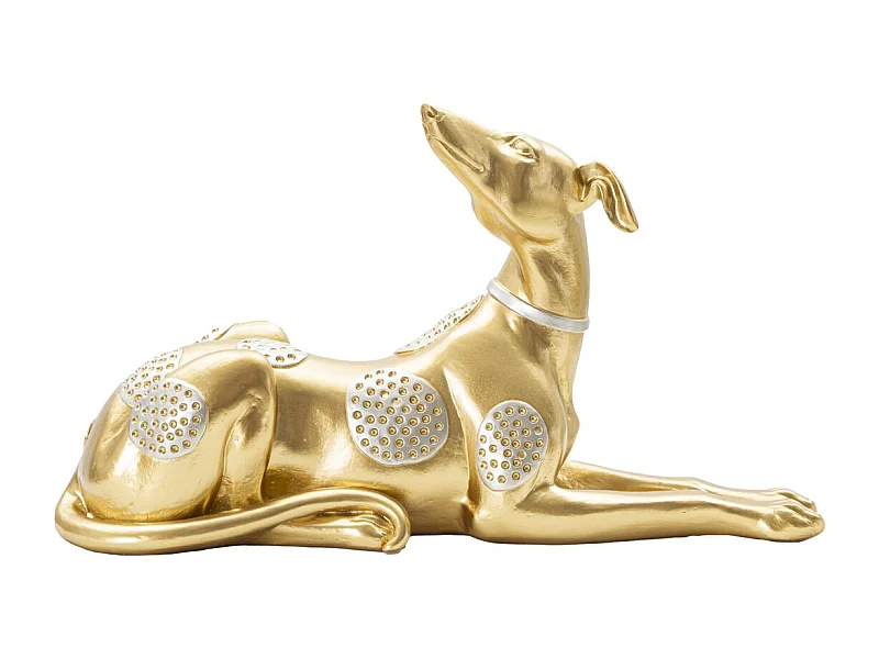 Escultura Cão 5, Ouro, 32,2x9,5x18,3 cm, Epikasa