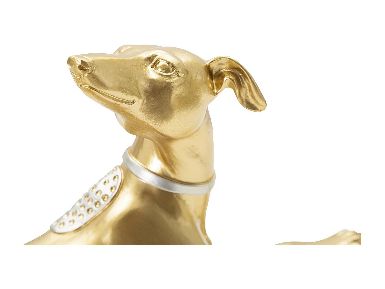 Sculpture Chien 5, Or, 32,2x9,5x18,3 cm, Seven Design