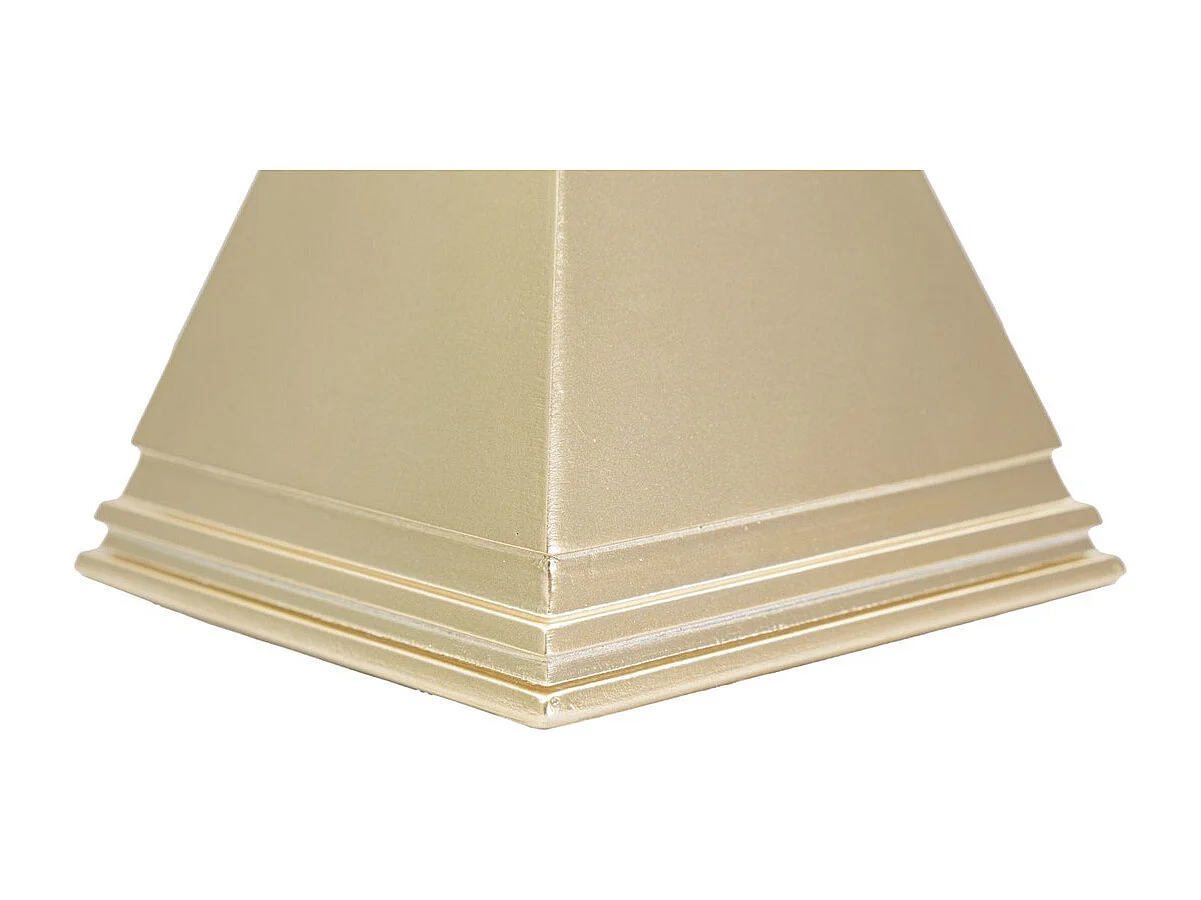 Scultura Piramide, Oro, 11,5x11,5x15,5 cm, Seven Design
