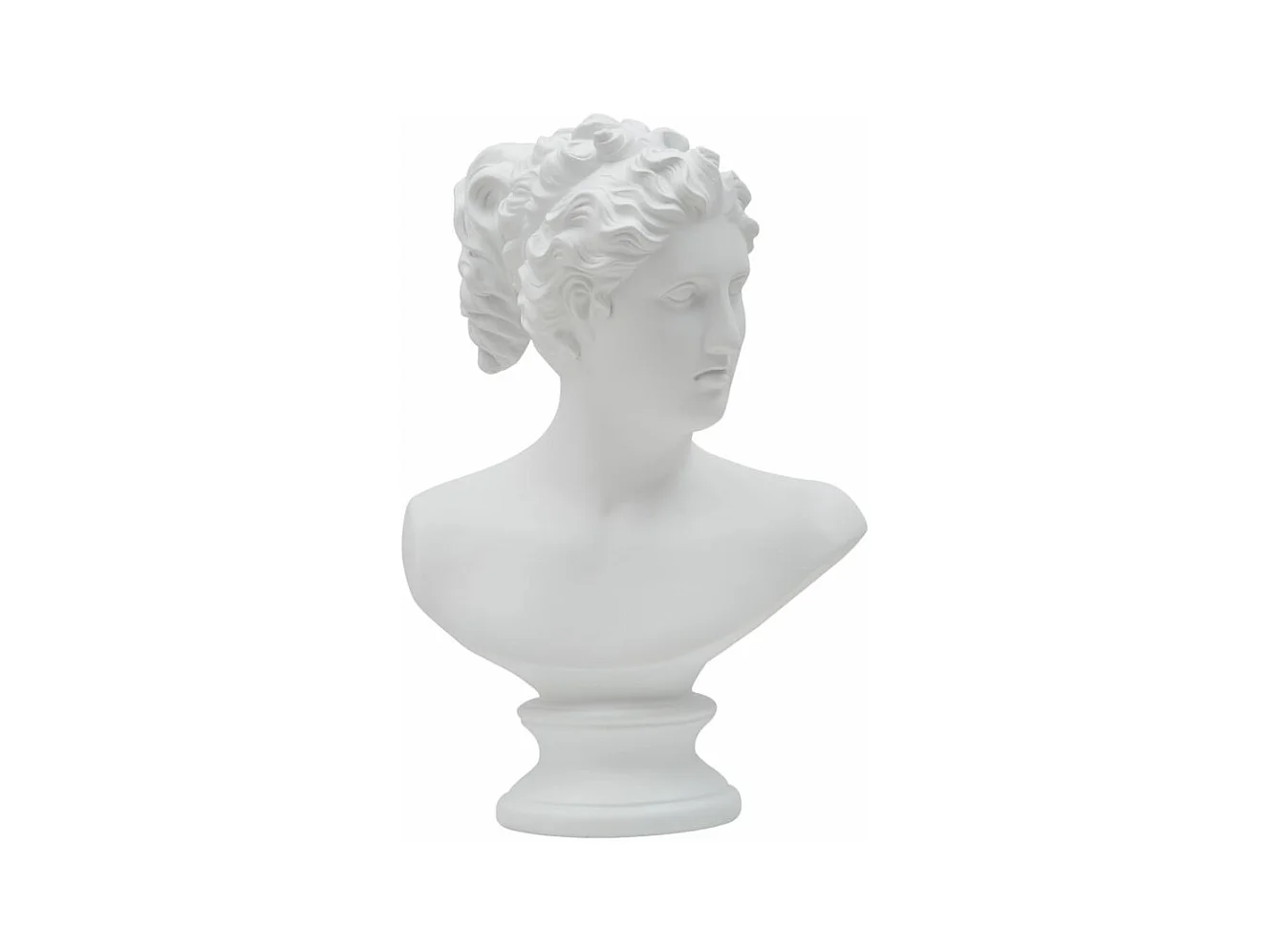 Scultura Grecia 3, Bianco, 21,5x14,5x34 cm, Epikasa
