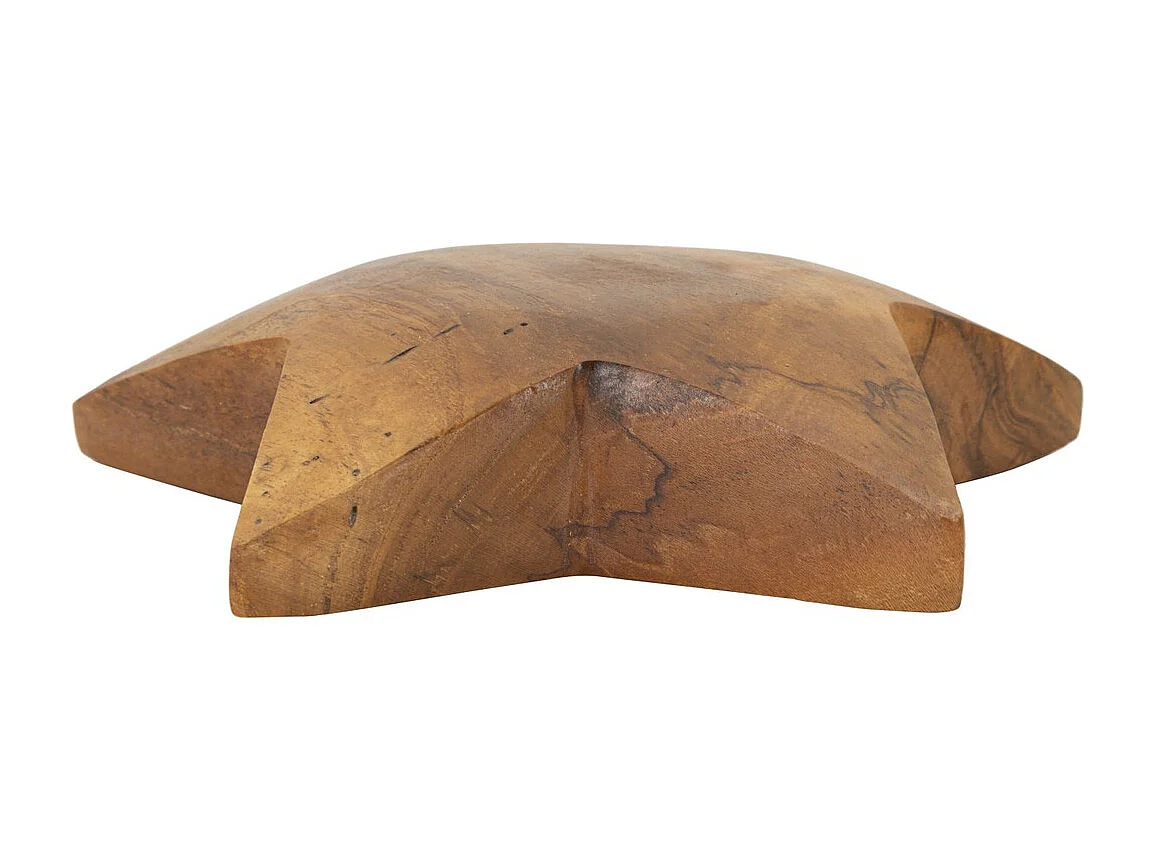 Sculpture Star 1, Marron, 19x5x19 cm, Seven Design