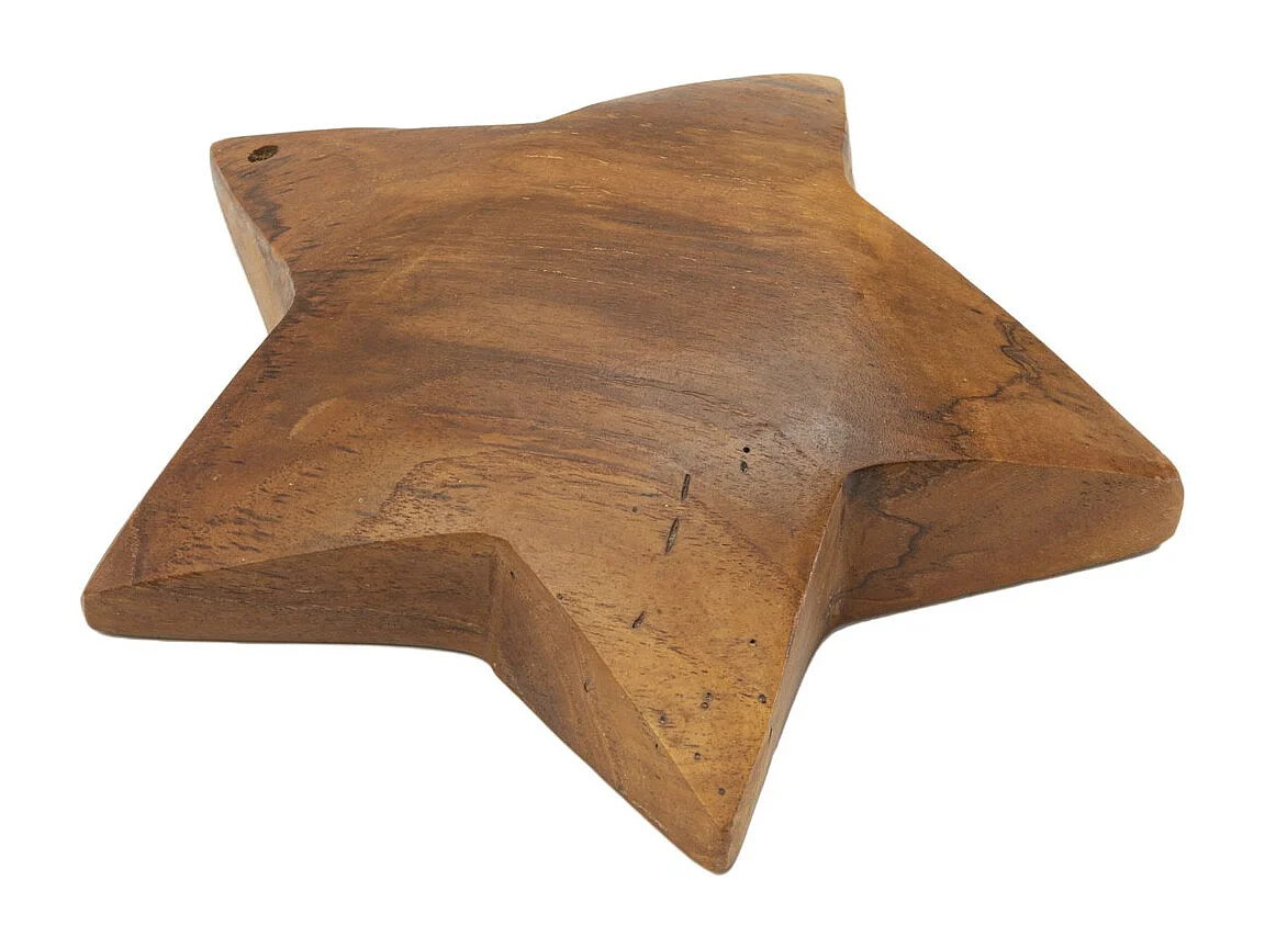 Sculpture Star 1, Marron, 19x5x19 cm, Seven Design