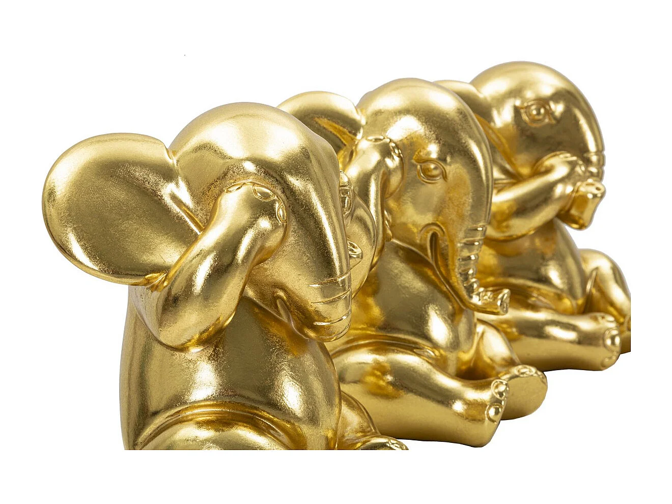 Sculpture Singe 11, Or, 15,5x15,5x20,5 cm, Seven Design