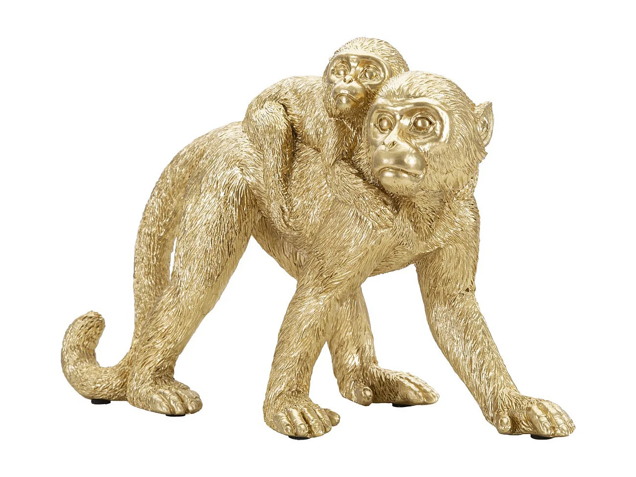 Sculpture Singe 13, Or, 29,5x11,5x18,5 cm, Seven Design