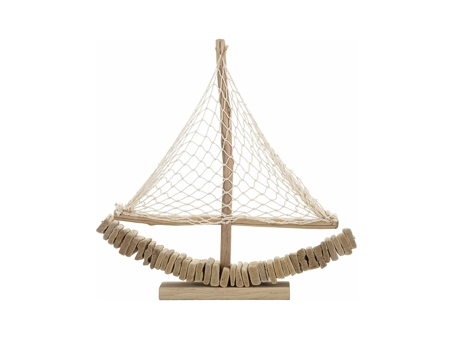 Sculpture Bateau 1, Marron, 45x7x45 cm, Epikasa