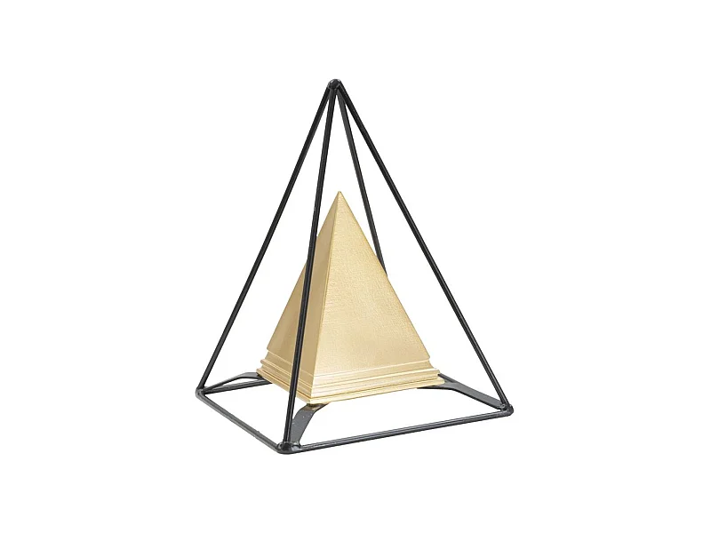 Sculpture Pyramide 1, Or, 15x15x19,5 cm, Seven Design