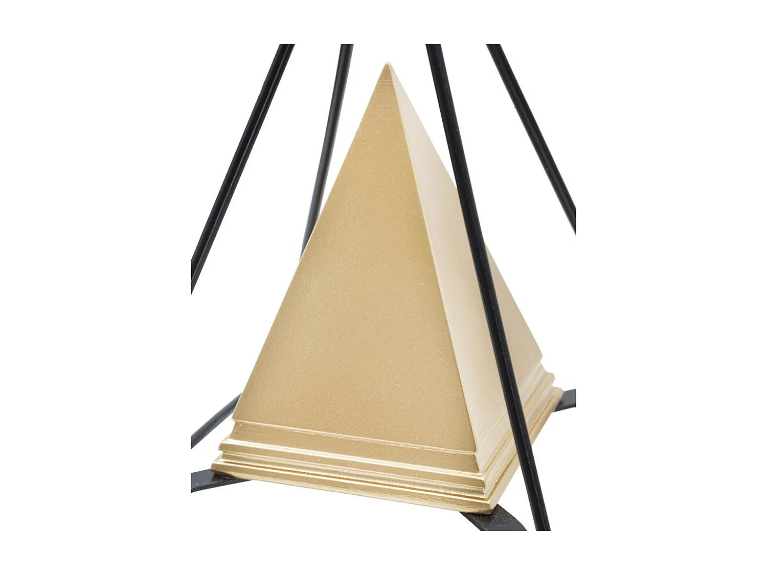 Sculpture Pyramide 1, Or, 15x15x19,5 cm, Seven Design