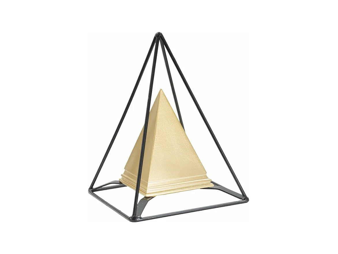 Sculpture Pyramide 1, Or, 15x15x19,5 cm, Epikasa