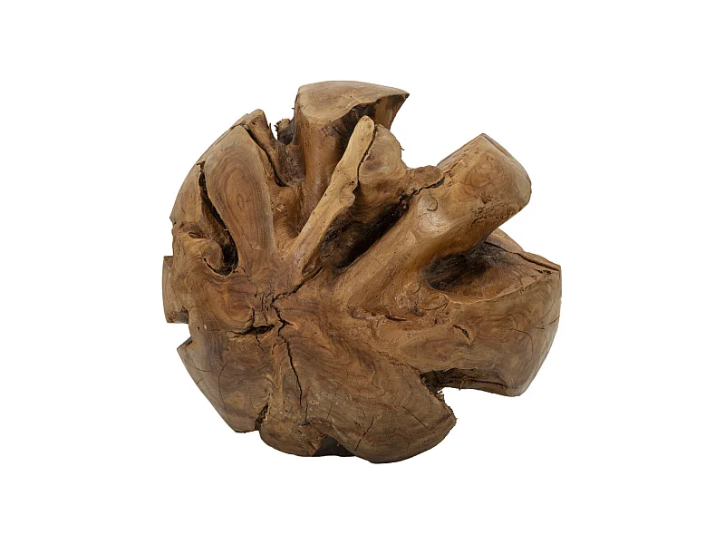 Sculpture Racine, Marron, 50x50x50 cm, Seven Design