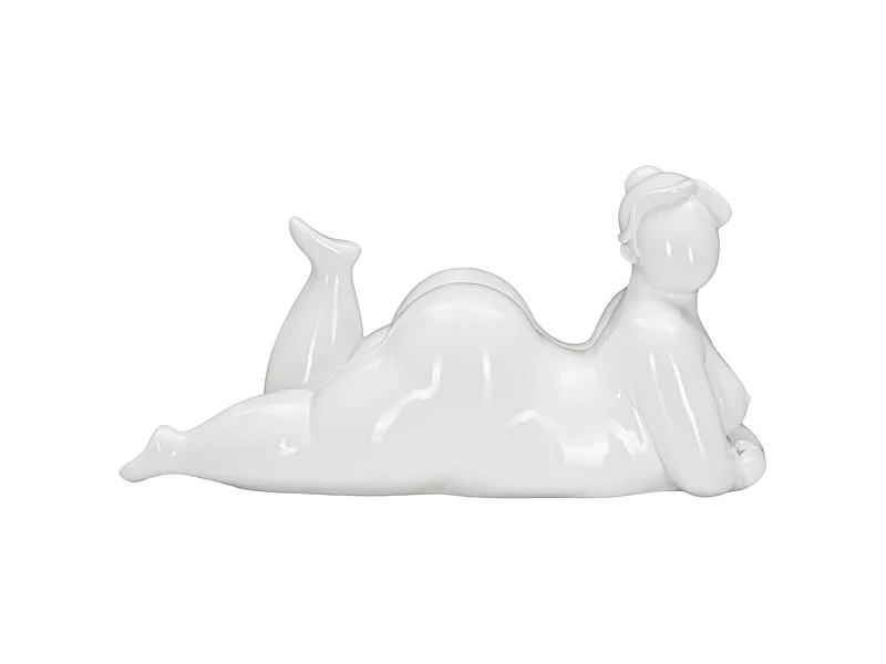 Escultura MF377, Blanco, 32x16x16 cm, Seven Design