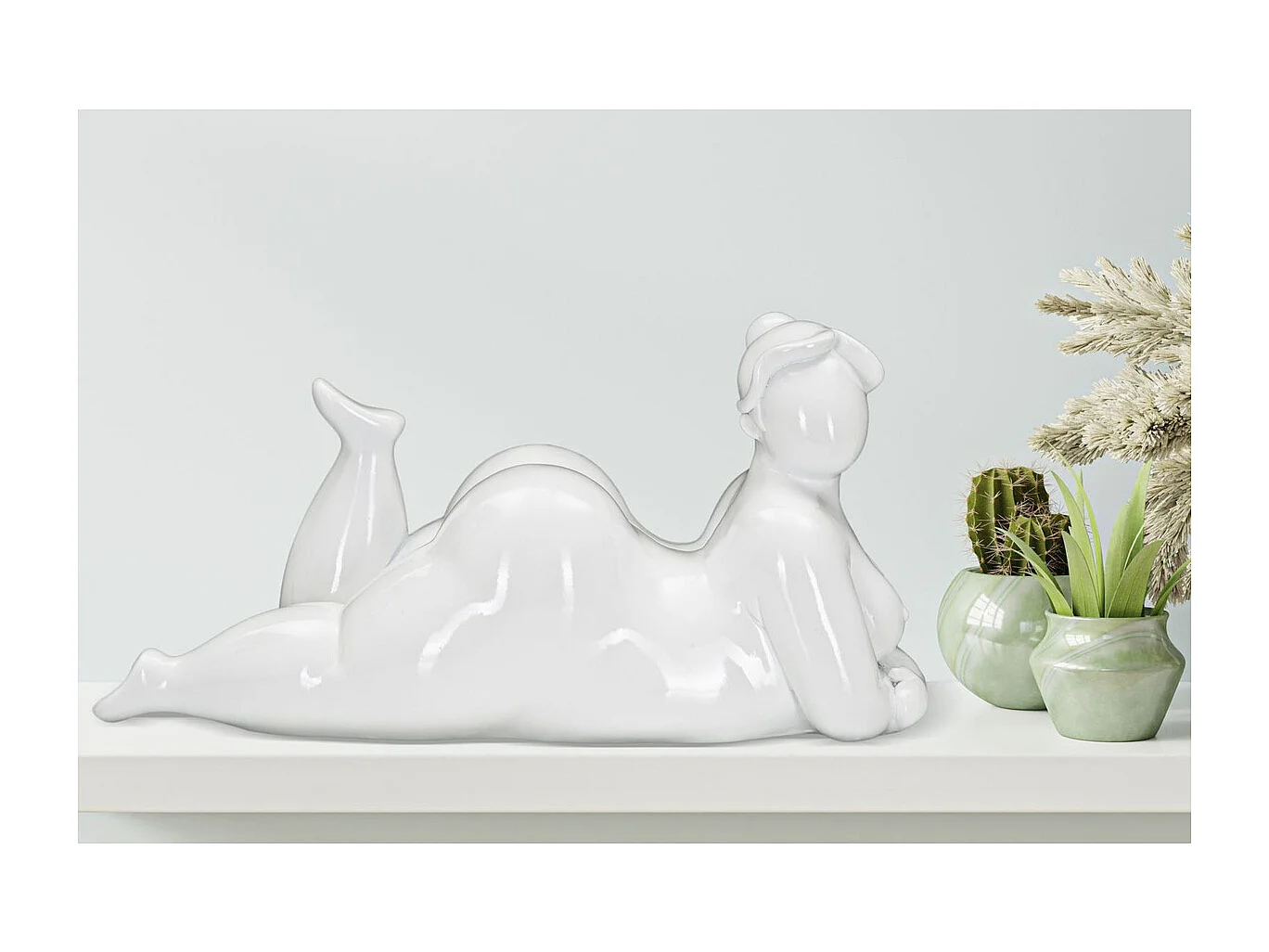 Sculpture MF377, Blanc, 32x16x16 cm, Seven Design