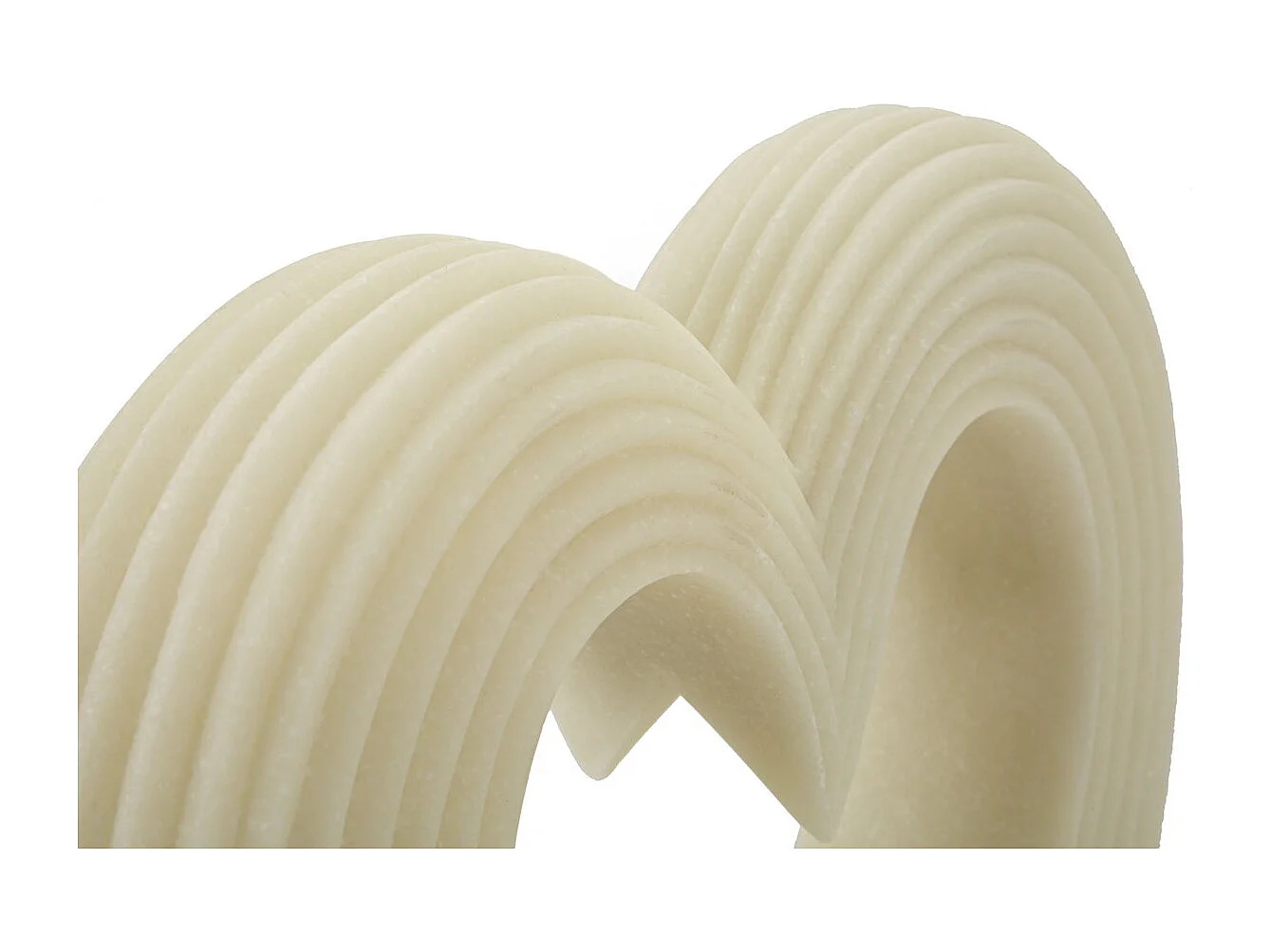 Sculpture Cœur 12, Blanc, 30x7x26 cm, Seven Design