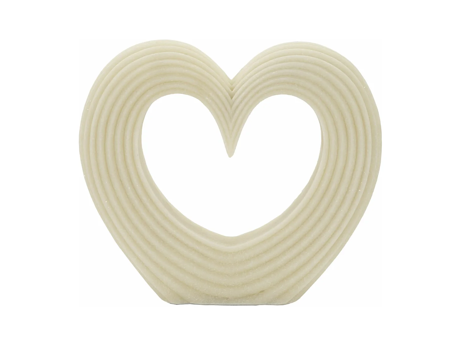 Sculpture Cœur 12, Blanc, 30x7x26 cm, Epikasa