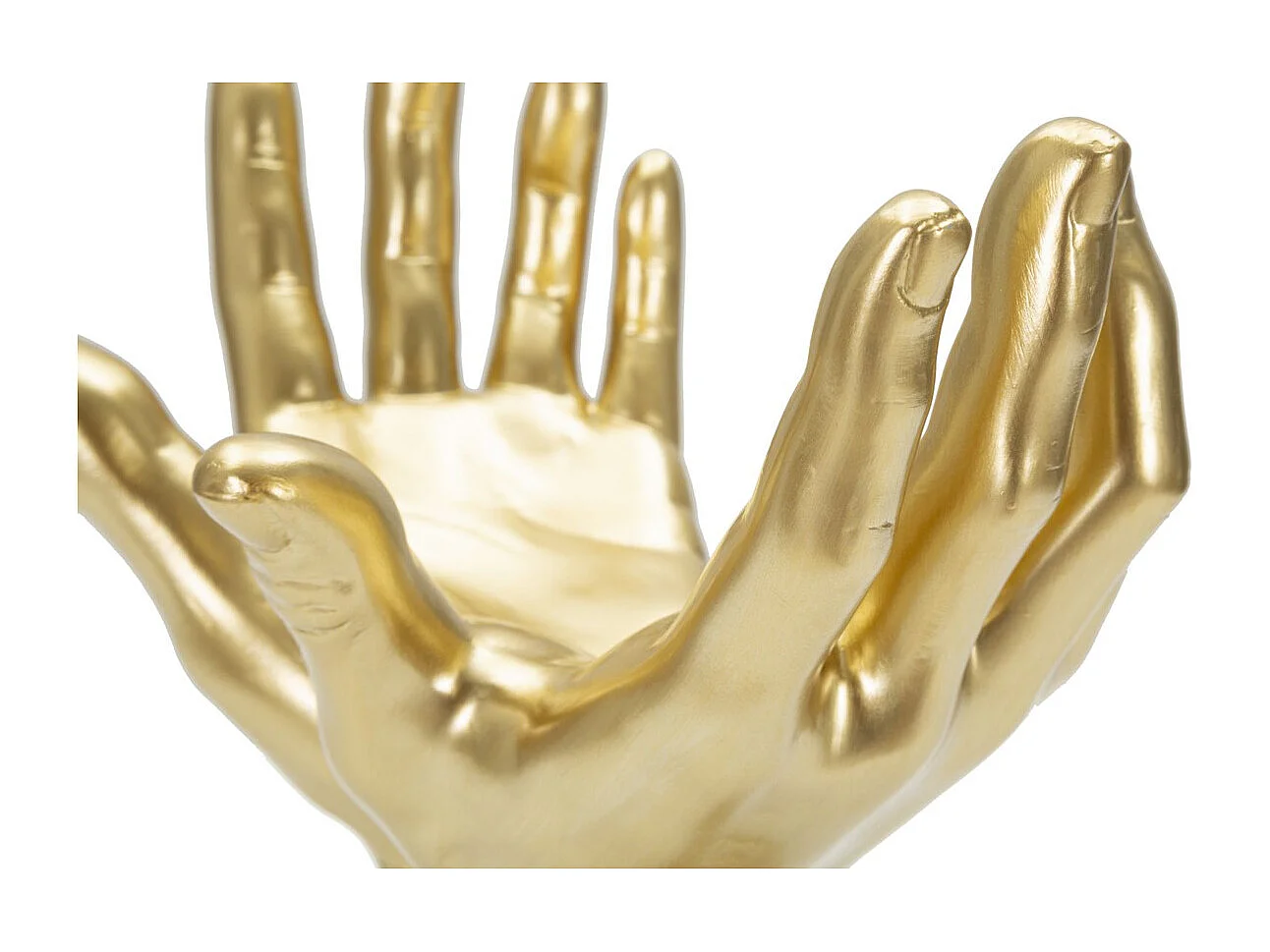 Escultura Mãos 3, Ouro, 25x15x24 cm, Seven Design