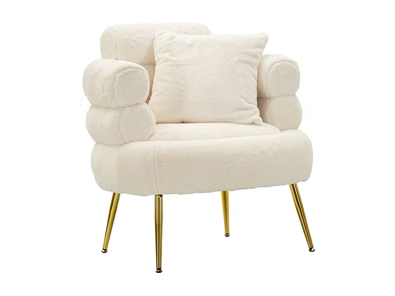 Poltrona MF310, Bianco, 78x68x85 cm, Epikasa