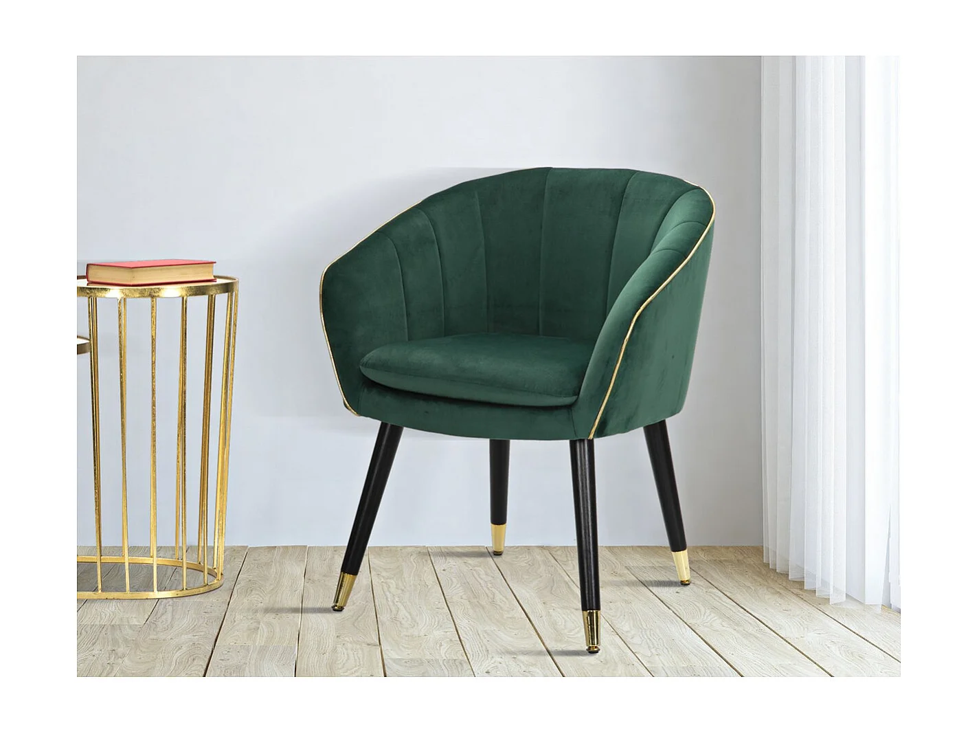 Fotel MF319, Zielony, 62x58x78 cm, Seven Design