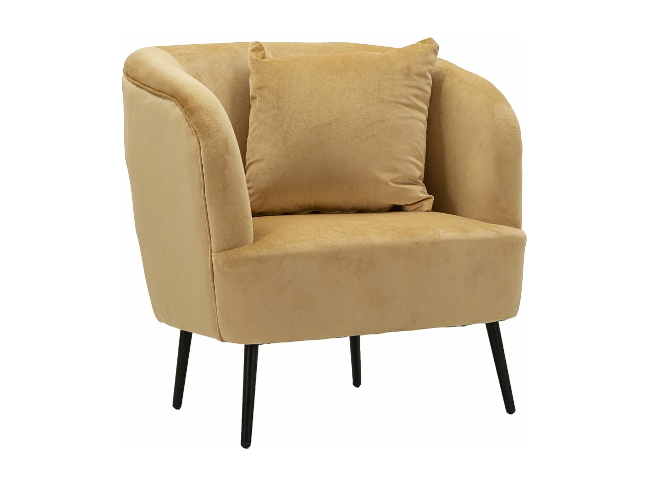 Fauteuil MF314, Marron, 73x66x78 cm, Epikasa