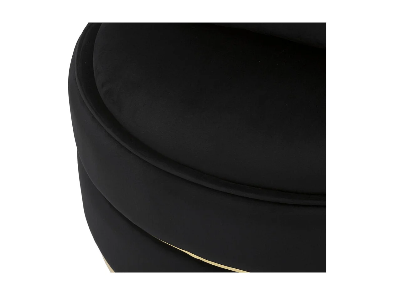 Poltrona MF309, Nero, 84x84x72 cm, Epikasa