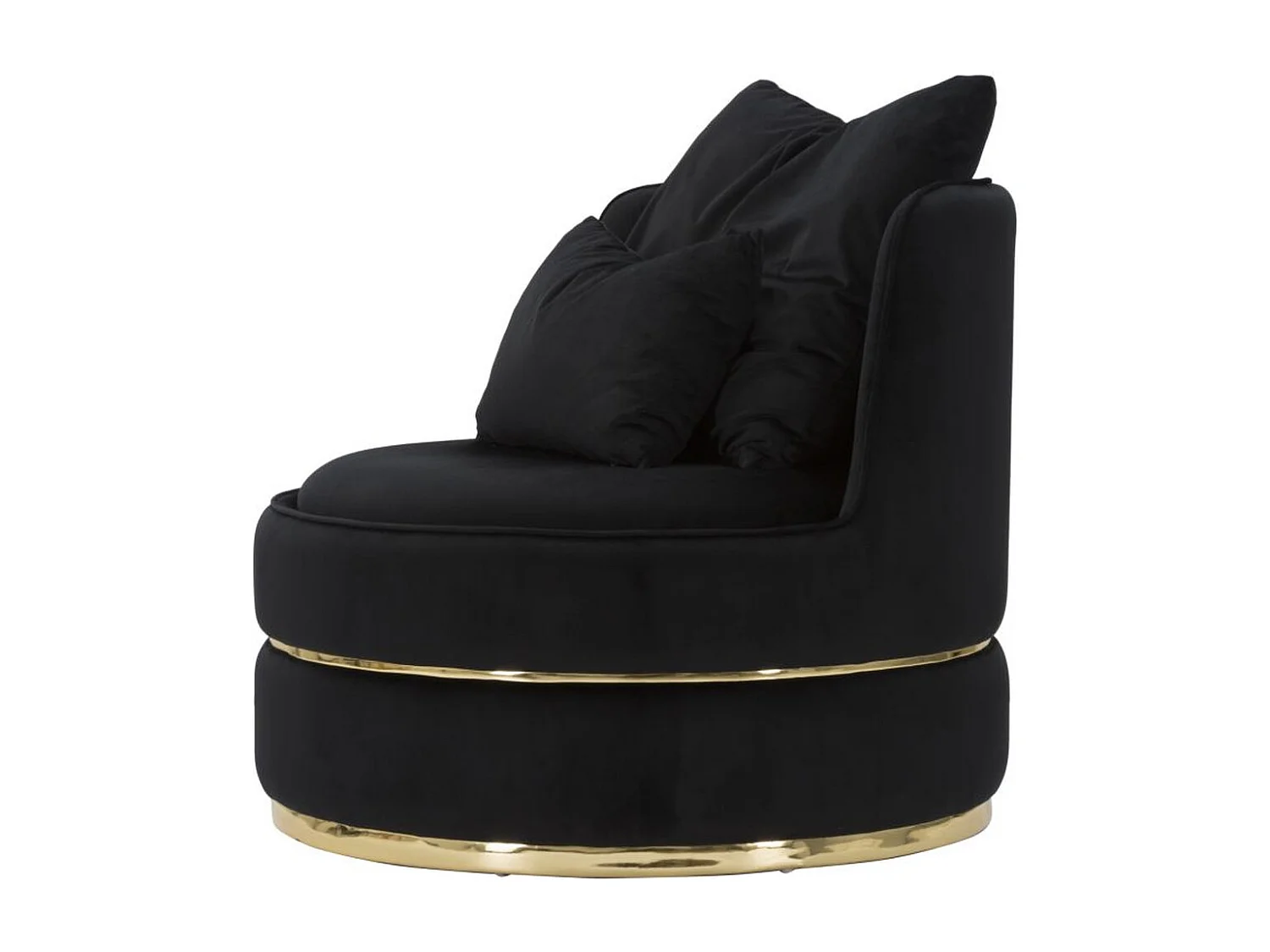 Fauteuil MF309, Noir, 84x84x72 cm, Epikasa